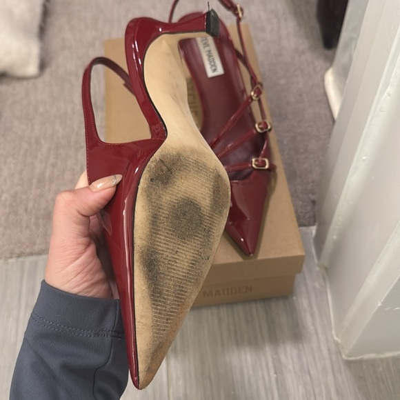 Steve Madden Red Patent Heels - Picture 3 of 4